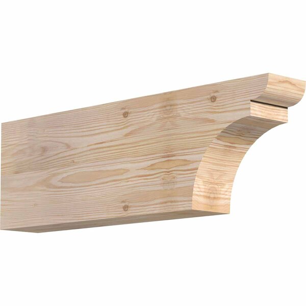 Ekena Millwork Yorktown Smooth Rafter Tail, Douglas Fir, 3 1/2"W x 8"H x 24"L RFT04X08X24YOR00SDF - main